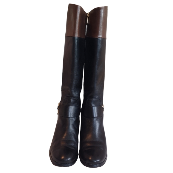 Michael Kors Fulton 7.5 leather riding boots - Picture 5 of 9